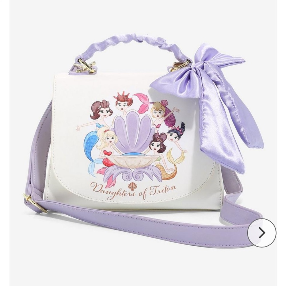 Disney Loungefly daughters of triton little mermaid handbag